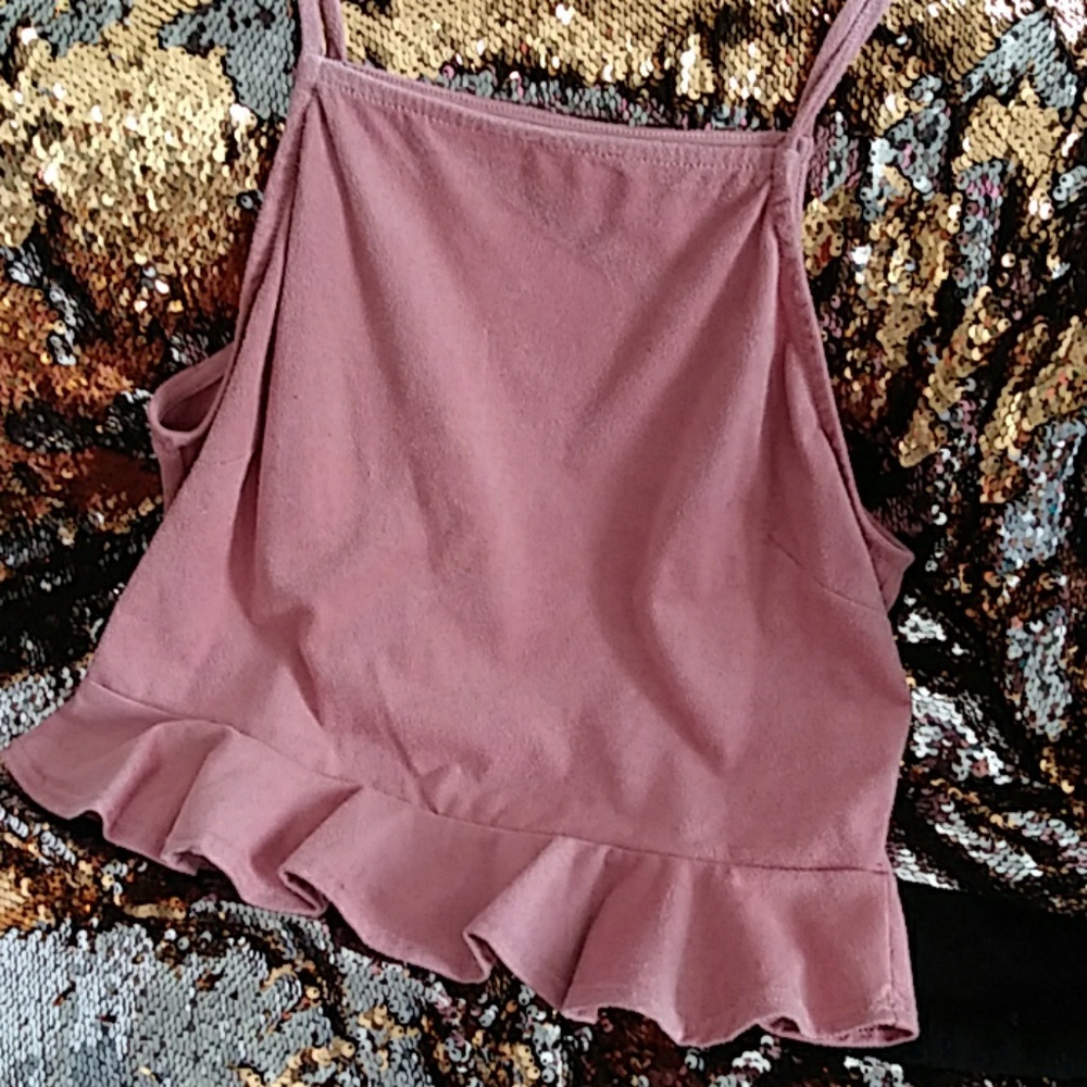 Flirty Pink Crop Tank Top